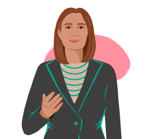 Ilustración de una empleadora
